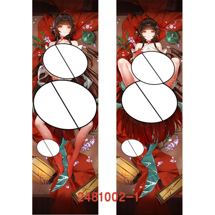 Anime Honkai: Star Rail Lingsha Double-Sided Print Hing Body Pillowcase Otaku Cosplay Pillow Cover