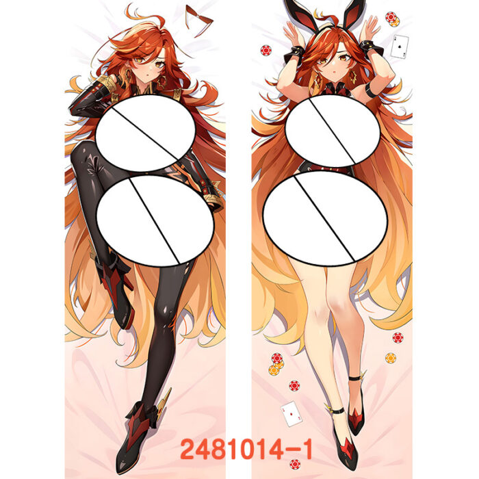 Anime ‌Genshin Impact Mavuika Double-Sided Print Hing Body Pillowcase Otaku Cosplay Pillow Cover