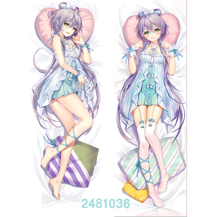 Anime Vtuber LuoTianyi Double-Sided Print Hing Body Pillowcase Otaku Cosplay Pillow Cover