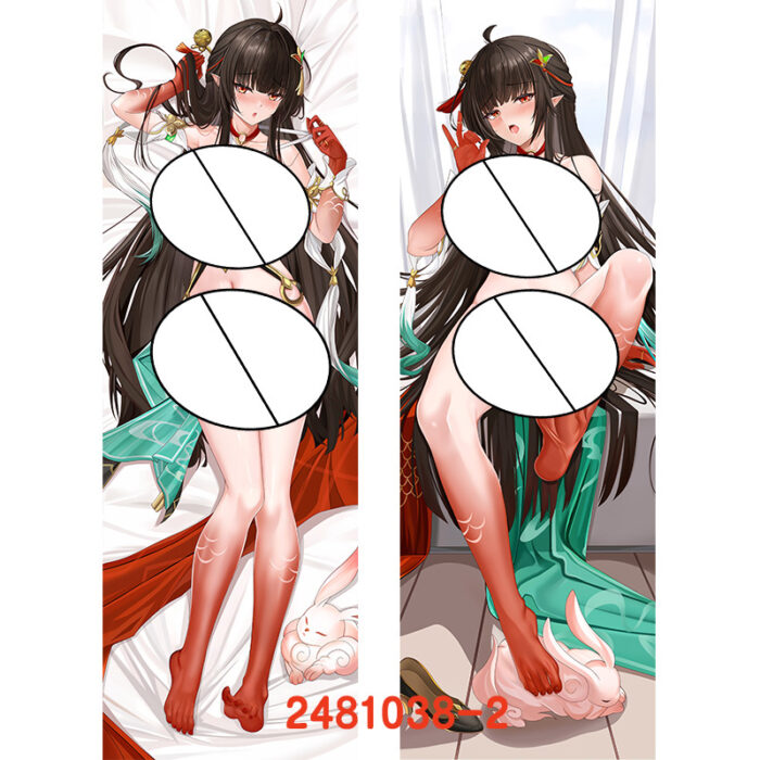 Anime Honkai: Star Rail Lingsha Double-Sided Print Hing Body Pillowcase Otaku Cosplay Pillow Cover - Image 3