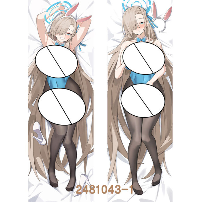 Anime ‌Blue Archive Asuna Double-Sided Print Hing Body Pillowcase Otaku Cosplay Pillow Cover