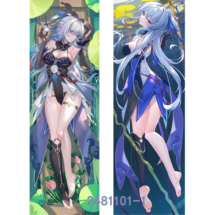 Anime Honkai: Star Rail Jingliu Double-Sided Print Hing Body Pillowcase Otaku Cosplay Pillow Cover