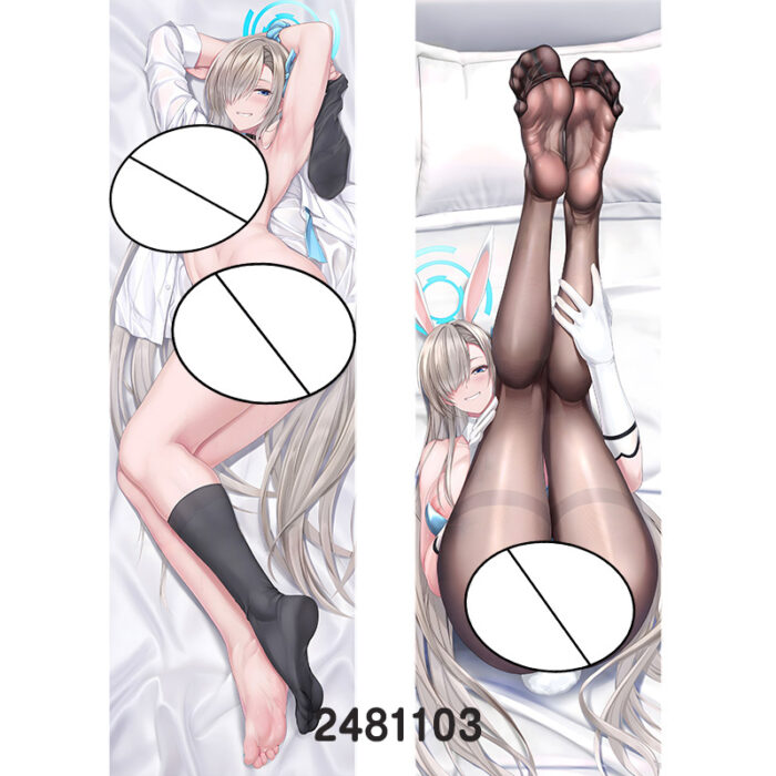 Anime Blue Archive Asuna Double-Sided Print Hing Body Pillowcase Otaku Cosplay Pillow Cover