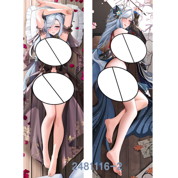 Anime ‌‌Genshin Impact Shenhe Double-Sided Print Hing Body Pillowcase Otaku Cosplay Pillow Cover - Image 3