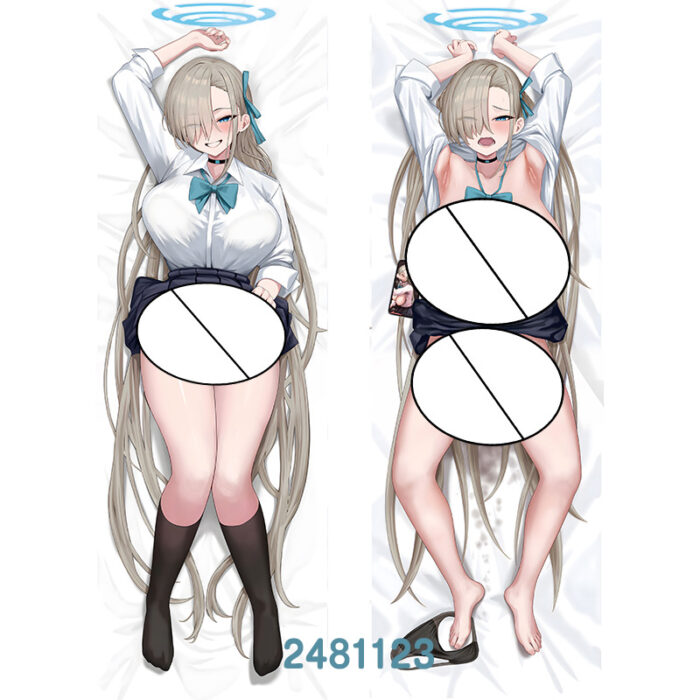 Anime Blue Archive Asuna Double-Sided Print Hing Body Pillowcase Otaku Cosplay Pillow Cover