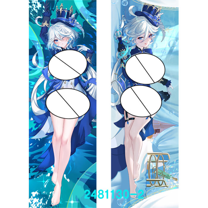 Anime Genshin Impact Furina Double-Sided Print Hing Body Pillowcase Otaku Cosplay Pillow Cover - Image 3
