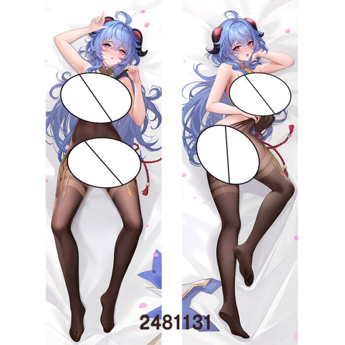Anime Genshin Impact Ganyu Double-Sided Print Hing Body Pillowcase Otaku Cosplay Pillow Cover