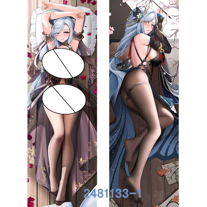 Anime ‌Genshin Impact Shenhe Double-Sided Print Hing Body Pillowcase Otaku Cosplay Pillow Cover