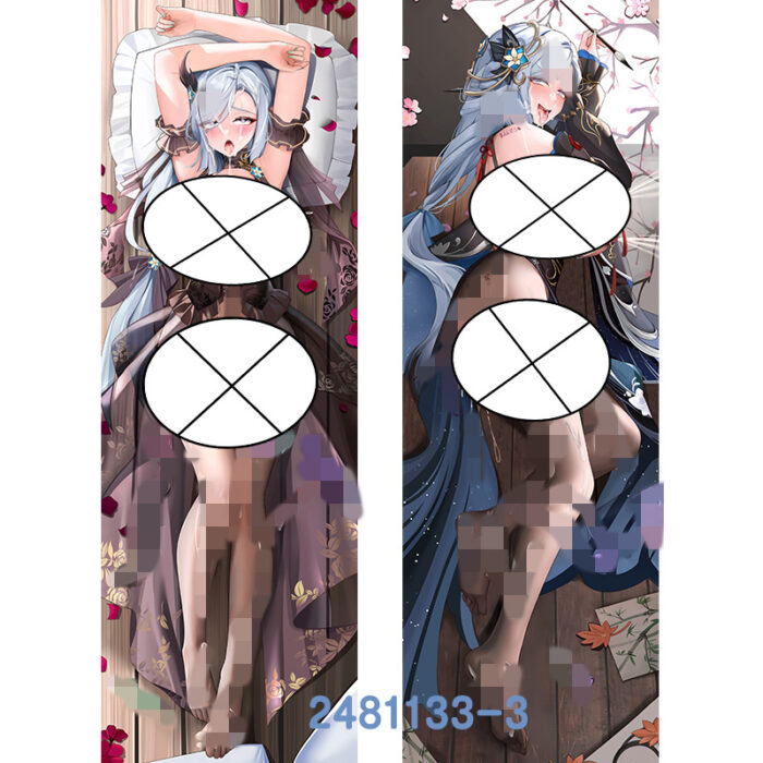 Anime ‌Genshin Impact Shenhe Double-Sided Print Hing Body Pillowcase Otaku Cosplay Pillow Cover - Image 4