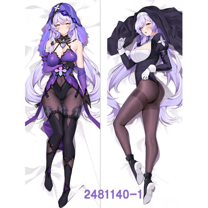 Anime ‌Honkai: Star Rail BlackSwan Double-Sided Print Hing Body Pillowcase Otaku Cosplay Pillow Cover