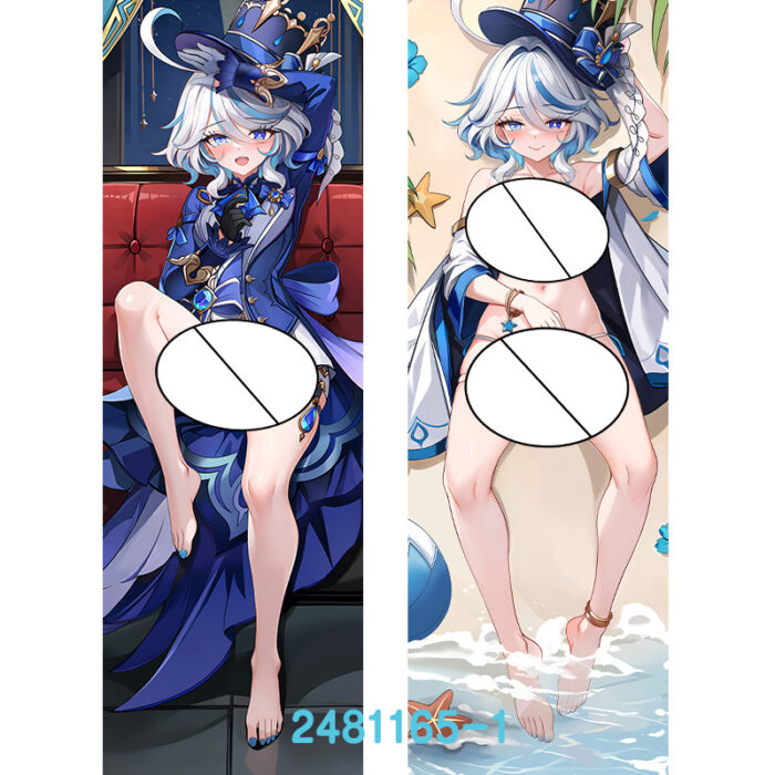 Anime Genshin Impact Furina Double-Sided Print Hing Body Pillowcase Otaku Cosplay Pillow Cover