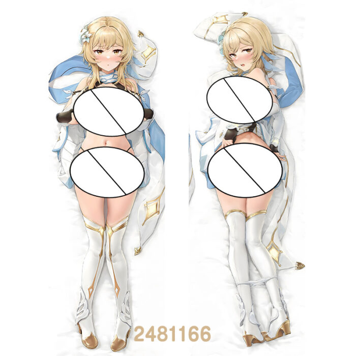 Anime Genshin Impact Lumine Double-Sided Print Hing Body Pillowcase Otaku Cosplay Pillow Cover