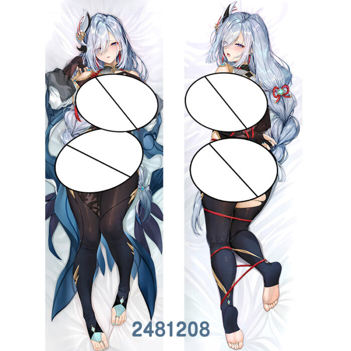 Anime Genshin Impact Shenhe Double-Sided Print Hing Body Pillowcase Otaku Cosplay Pillow Cover