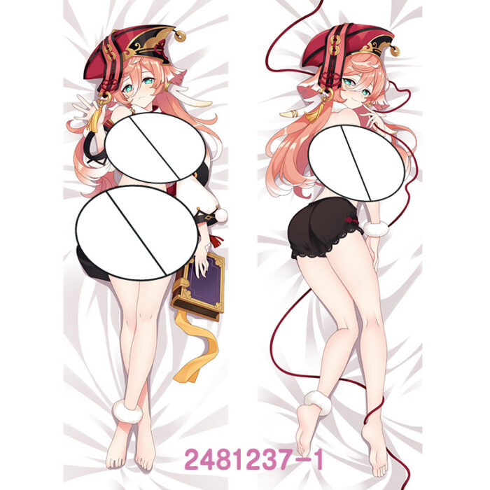 Anime ‌Genshin Impact Yanfei Double-Sided Print Hing Body Pillowcase Otaku Cosplay Pillow Cover