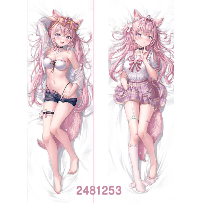 Anime Vtuber Koyori Double-Sided Print Hing Body Pillowcase Otaku Cosplay Pillow Cover