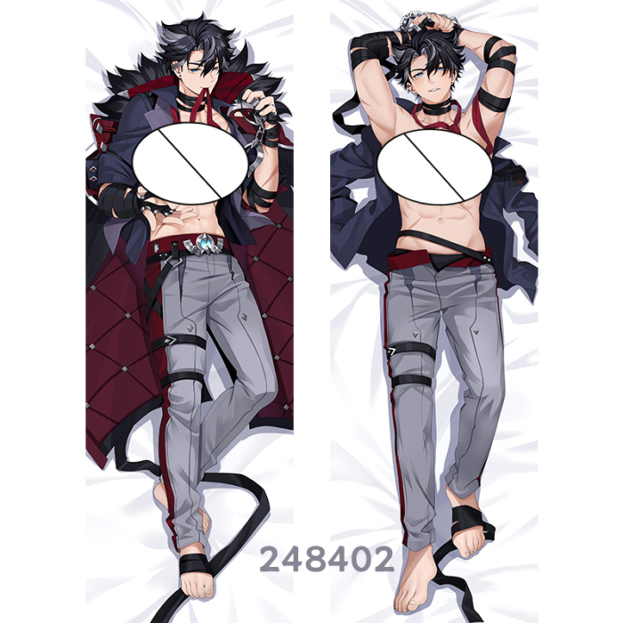 Anime Genshin Impact Wriothesley Double-Sided Print Hing Body Pillowcase Otaku Cosplay Pillow Cover