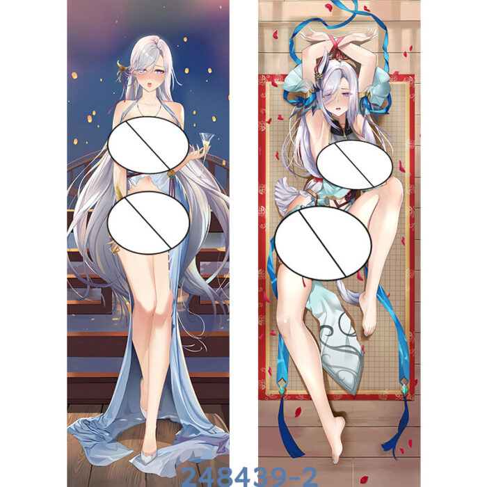 Anime Genshin Impact Shenhe Double-Sided Print Hing Body Pillowcase Otaku Cosplay Pillow Cover - Image 3