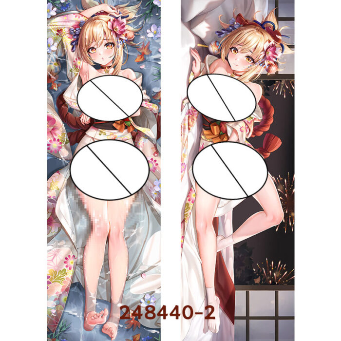 Anime Genshin Impact Yoimiya Double-Sided Print Hing Body Pillowcase Otaku Cosplay Pillow Cover - Image 3
