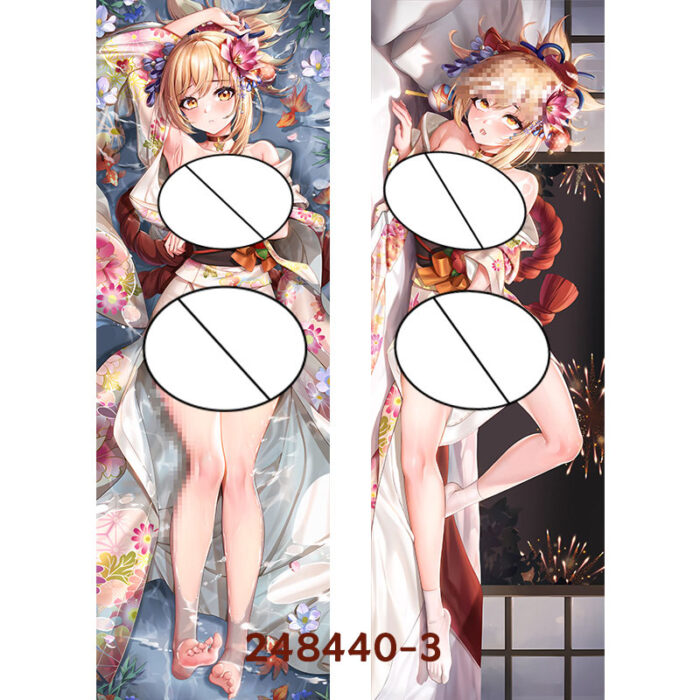 Anime Genshin Impact Yoimiya Double-Sided Print Hing Body Pillowcase Otaku Cosplay Pillow Cover - Image 4