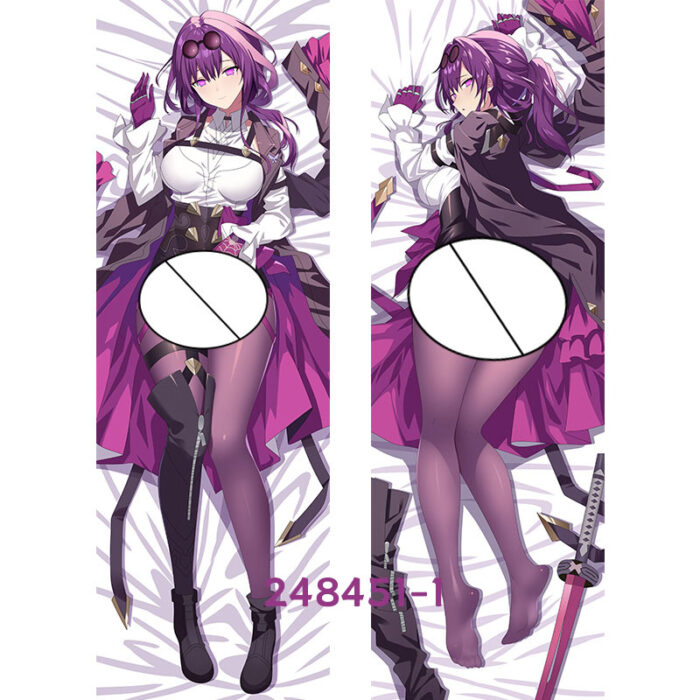 Anime Honkai Star Rail Kafka Double-Sided Print Hing Body Pillowcase Otaku Cosplay Pillow Cover