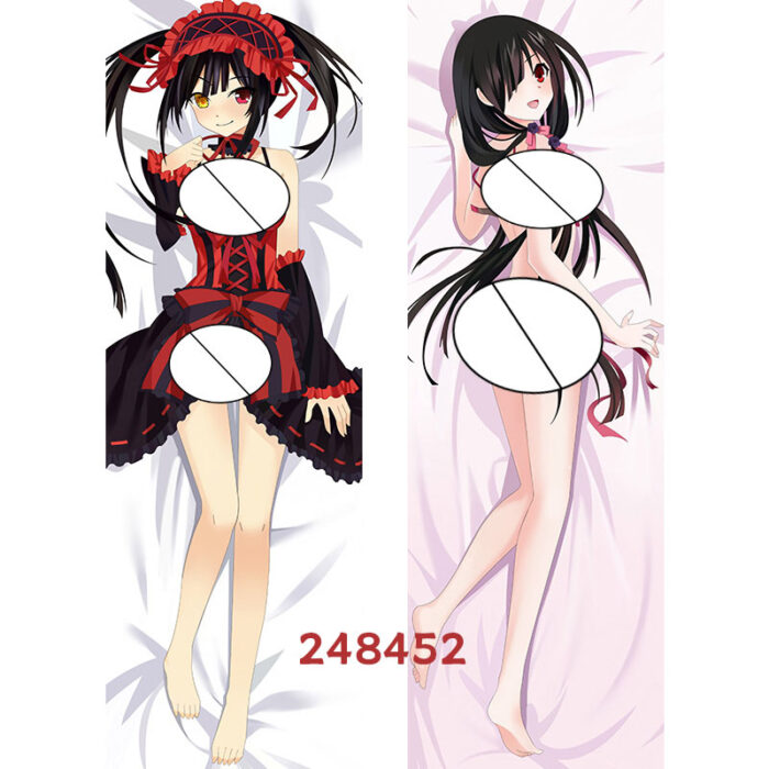 Anime Date A Live Tokisaki Kurumi Double-Sided Print Hing Body Pillowcase Otaku Cosplay Pillow Cover