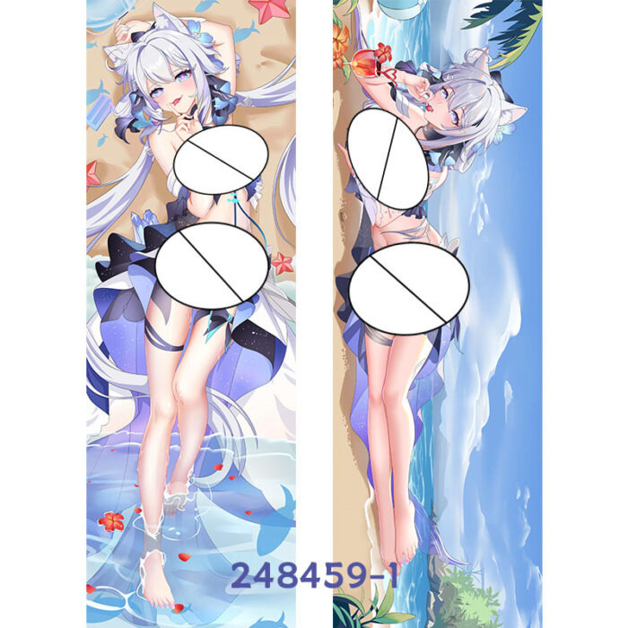 Anime Honkai Impact 3rd Moon Sea Flowers Double-Sided Print Hing Body Pillowcase Otaku Cosplay Pillow Cover