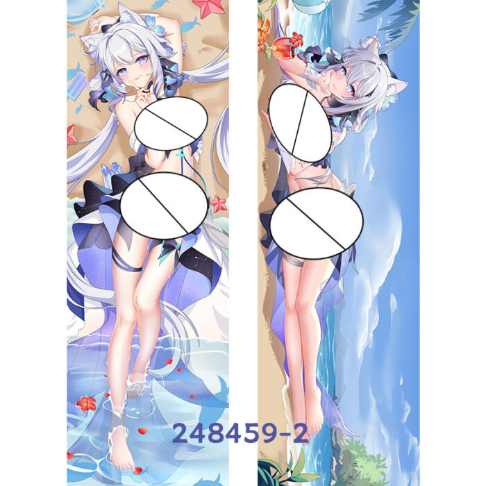 Anime Honkai Impact 3rd Moon Sea Flowers Double-Sided Print Hing Body Pillowcase Otaku Cosplay Pillow Cover - Image 3