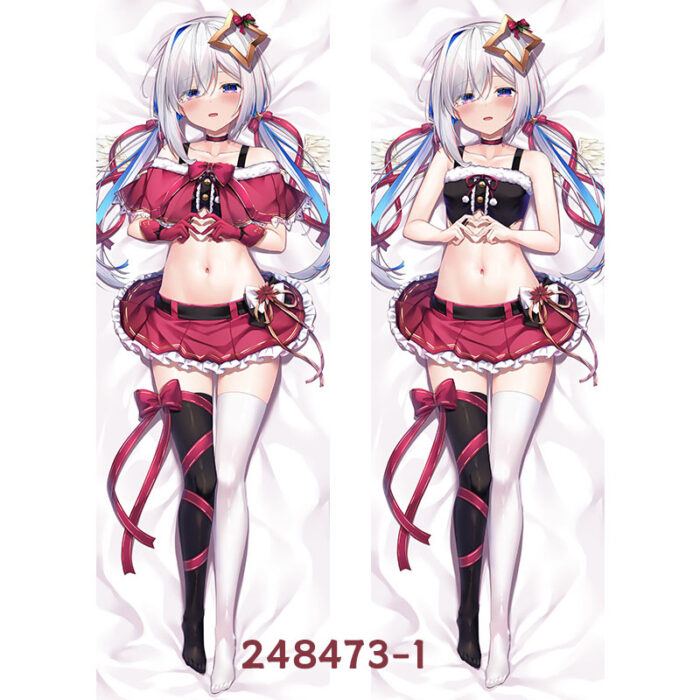 Anime Hololive Amane Kanata Double-Sided Print Hing Body Pillowcase Otaku Cosplay Pillow Cover