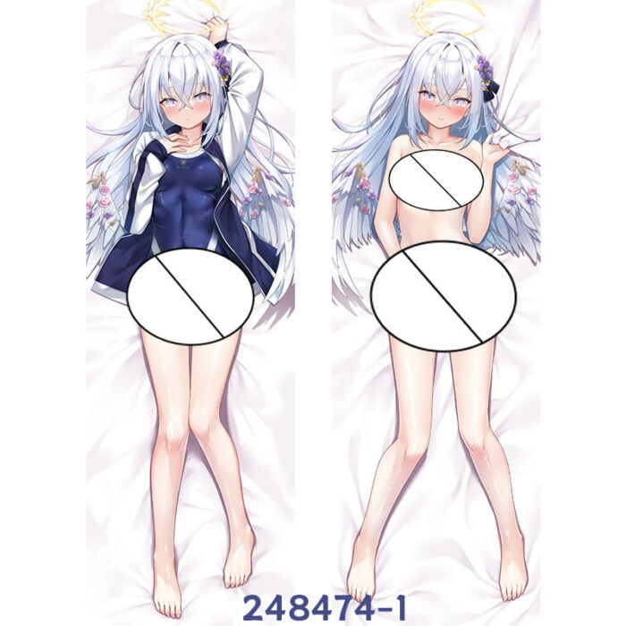 Anime Blue Archive Shirasu Azusa Double-Sided Print Hing Body Pillowcase Otaku Cosplay Pillow Cover