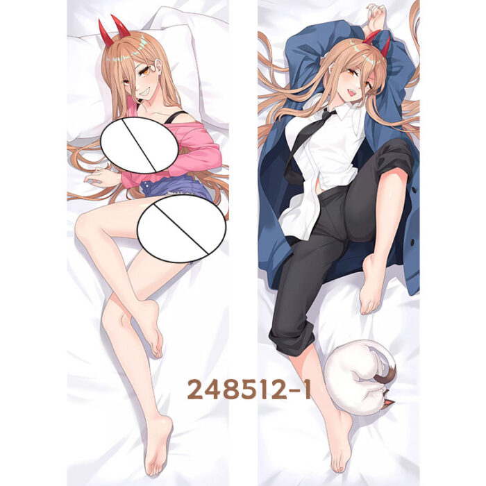 Anime Chainsaw Man Paiva Double-Sided Print Hing Body Pillowcase Otaku Cosplay Pillow Cover