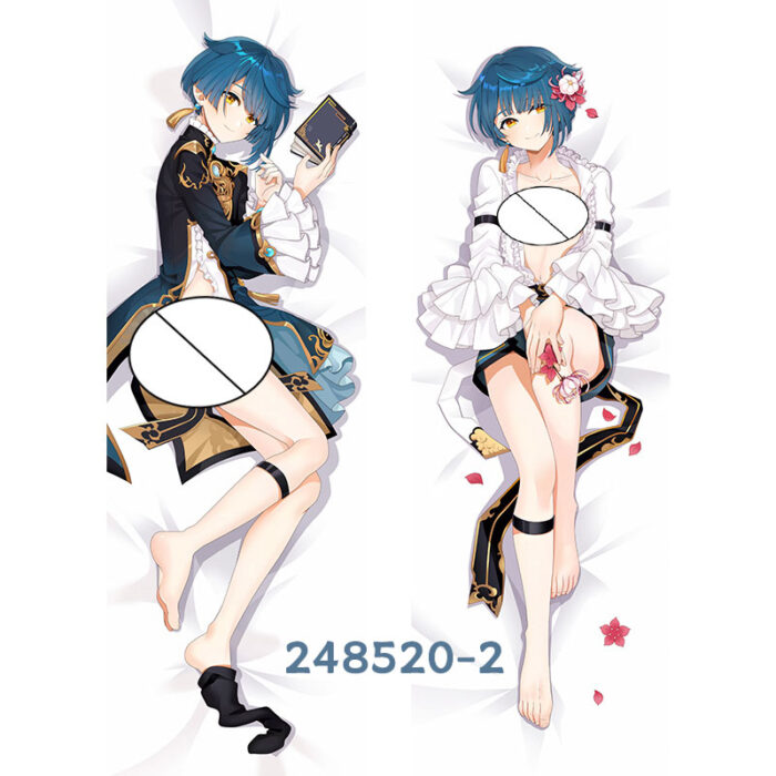 Anime Genshin Impact Xingqiu Double-Sided Print Hing Body Pillowcase Otaku Cosplay Pillow Cover - Image 3
