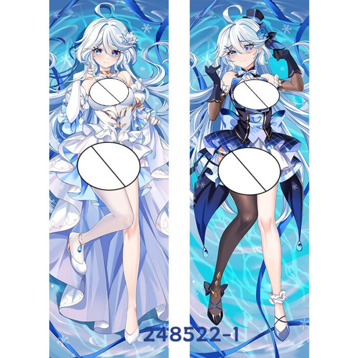 Anime Genshin Impact Furina Double-Sided Print Hing Body Pillowcase Otaku Cosplay Pillow Cover