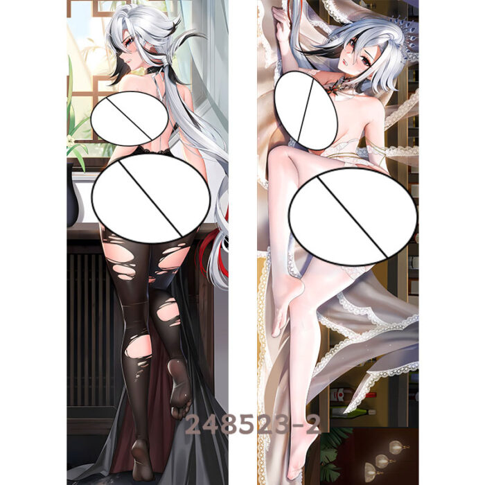 Anime Genshin Impact Arlecchino Double-Sided Print Hing Body Pillowcase Otaku Cosplay Pillow Cover - Image 3