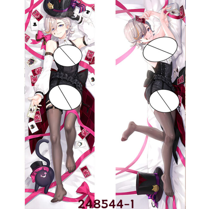 Anime Genshin Impact Lyney Double-Sided Print Hing Body Pillowcase Otaku Cosplay Pillow Cover