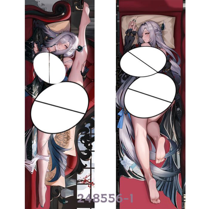Anime Genshin Impact Shenhe Double-Sided Print Hing Body Pillowcase Otaku Cosplay Pillow Cover