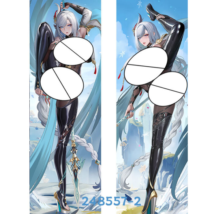 Anime Genshin Impact Shenhe Double-Sided Print Hing Body Pillowcase Otaku Cosplay Pillow Cover - Image 3