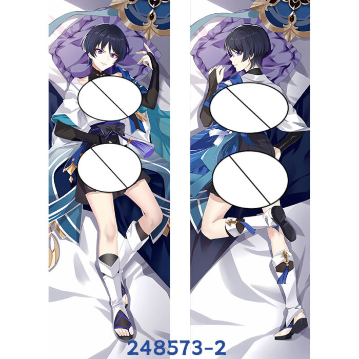 Anime Genshin Impact Wanderer Double-Sided Print Hing Body Pillowcase Otaku Cosplay Pillow Cover - Image 3