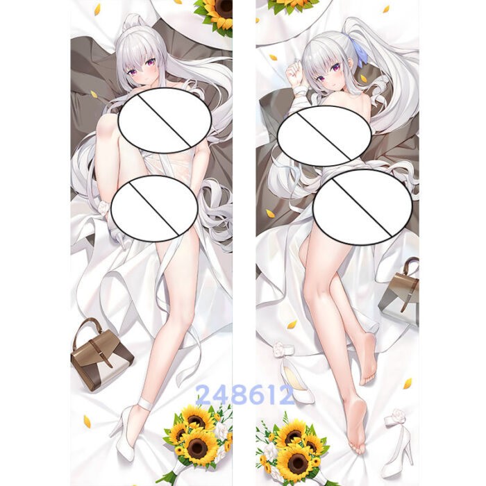 Anime Warship Girls Massachusetts Double-Sided Print Hing Body Pillowcase Otaku Cosplay Pillow Cover