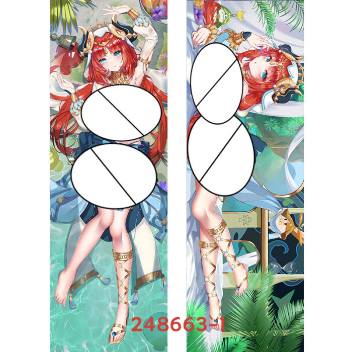 Anime Genshin Impact Nilou Double-Sided Print Hing Body Pillowcase Otaku Cosplay Pillow Cover