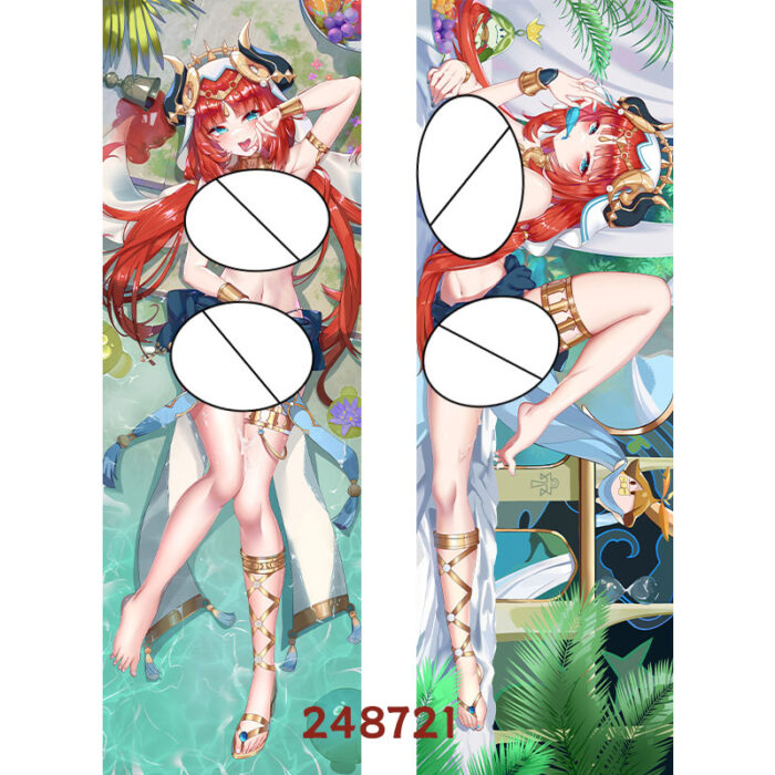Anime Genshin Impact Nilou Double-Sided Print Hing Body Pillowcase Otaku Cosplay Pillow Cover