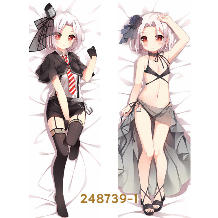 Anime Warship Girls Veneto Double-Sided Print Hing Body Pillowcase Otaku Cosplay Pillow Cover