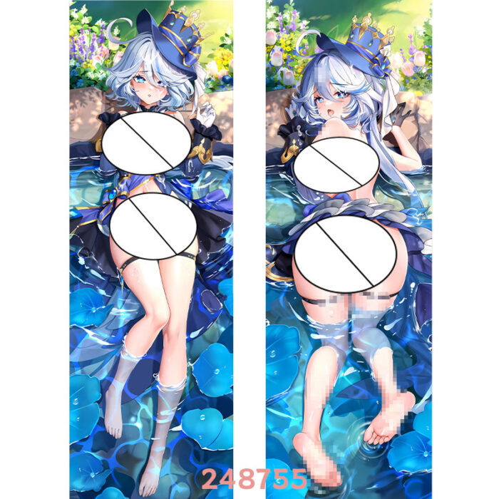 Anime Genshin Impact Furina Double-Sided Print Hing Body Pillowcase Otaku Cosplay Pillow Cover
