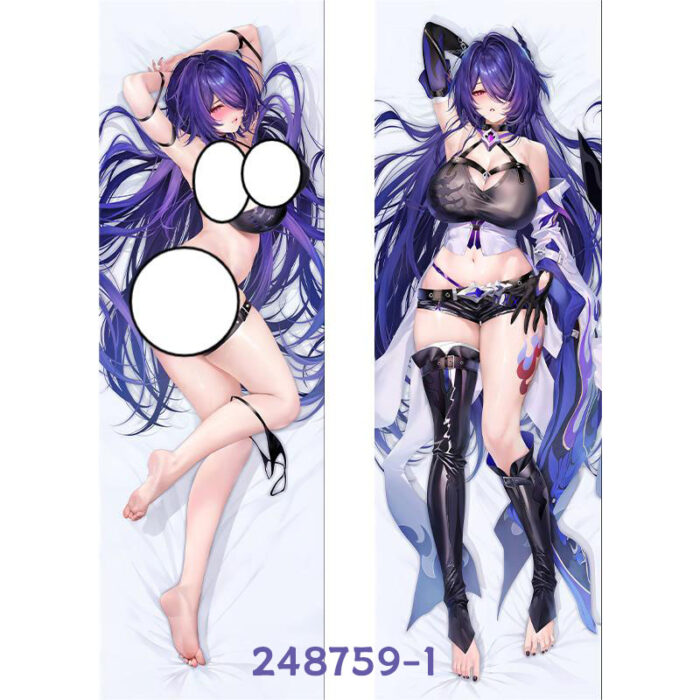 Anime ‌Honkai: Star Rail Acheron Double-Sided Print Hing Body Pillowcase Otaku Cosplay Pillow Cover