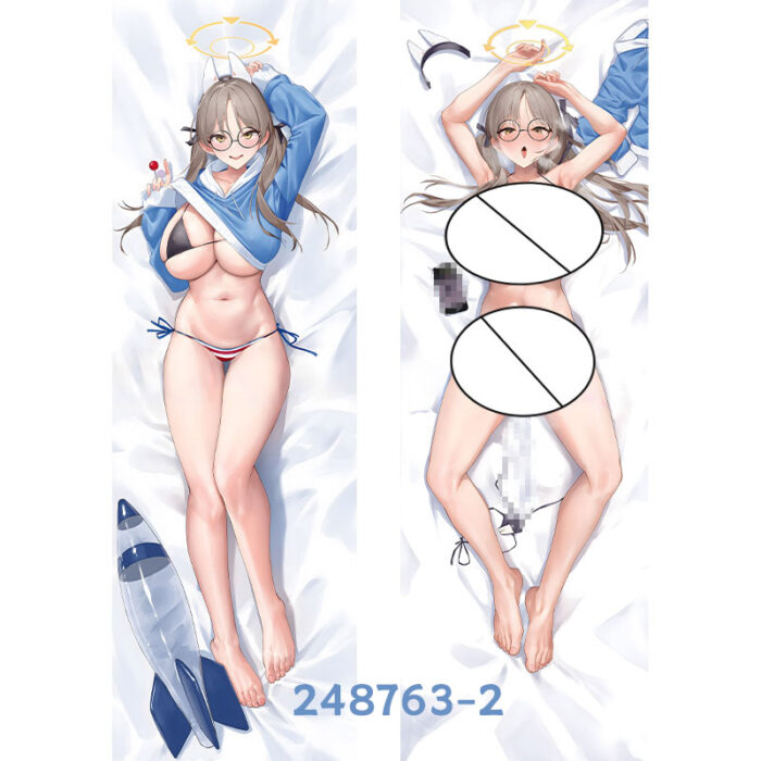 Anime ‌Blue Archive Blue Archive Double-Sided Print Hing Body Pillowcase Otaku Cosplay Pillow Cover - Image 3