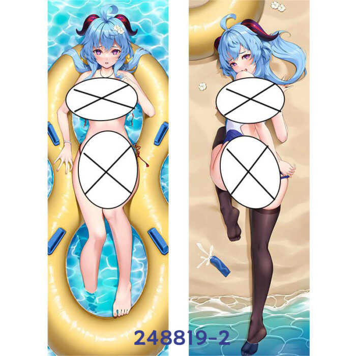Anime ‌Genshin Impact Ganyu Double-Sided Print Hing Body Pillowcase Otaku Cosplay Pillow Cover - Image 3