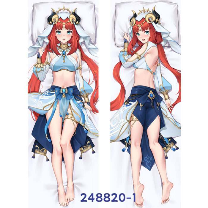 Anime ‌Genshin Impact Nilou Double-Sided Print Hing Body Pillowcase Otaku Cosplay Pillow Cover