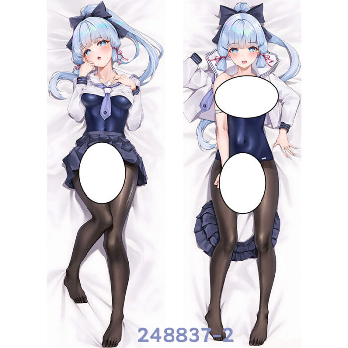 Anime ‌Genshin Impact KamisatoAyaka Double-Sided Print Hing Body Pillowcase Otaku Cosplay Pillow Cover - Image 3