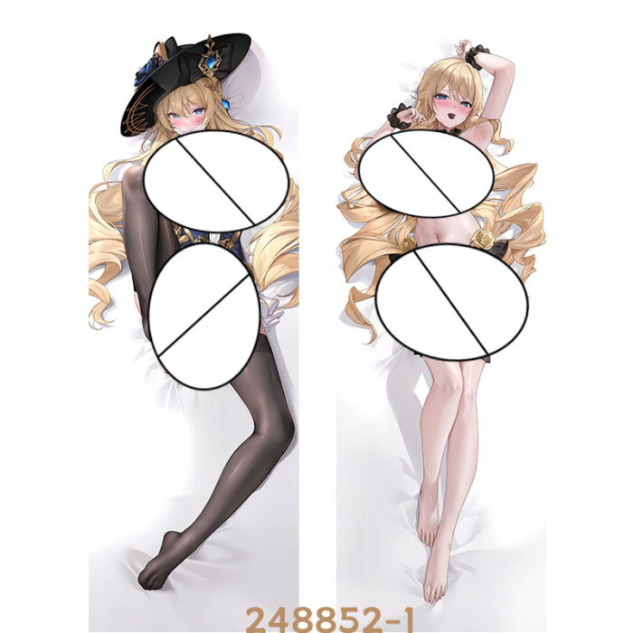 Anime ‌‌Genshin Impact Navia Double-Sided Print Hing Body Pillowcase Otaku Cosplay Pillow Cover