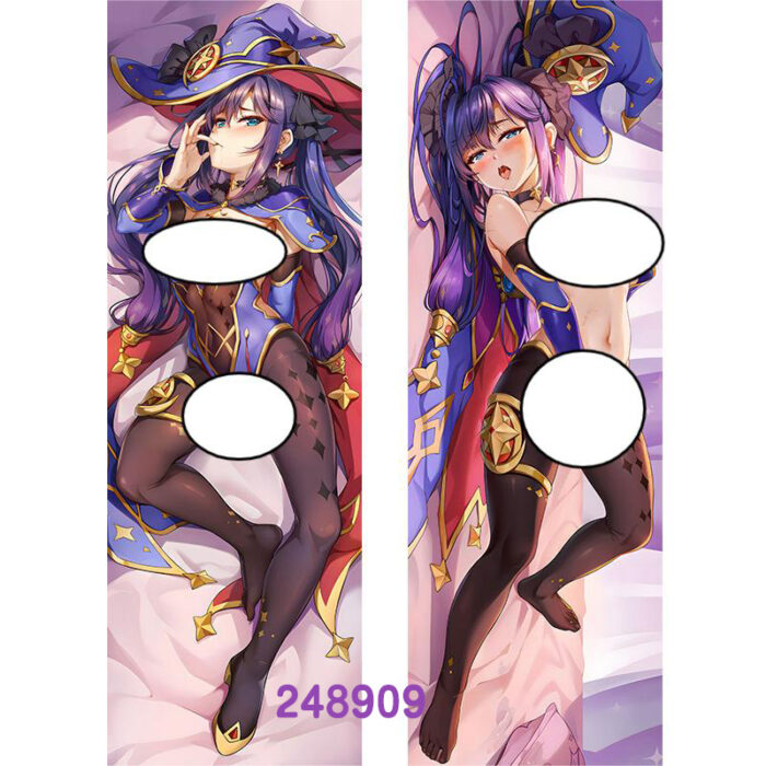 Anime ‌Genshin Impact Mona Double-Sided Print Hing Body Pillowcase Otaku Cosplay Pillow Cover