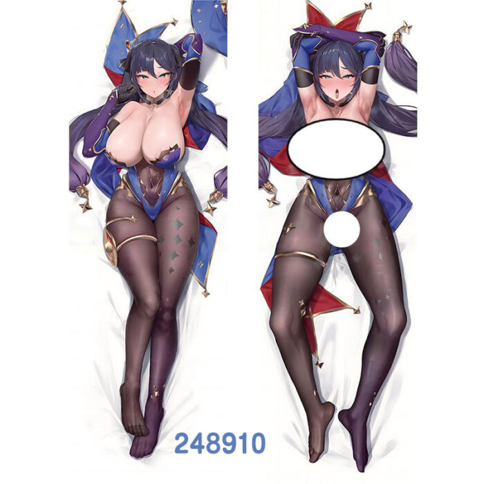 Anime ‌Genshin Impact Mona Double-Sided Print Hing Body Pillowcase Otaku Cosplay Pillow Cover